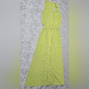 Gianni Bini Summer Dress Small Light Green Maxi Bohochic Spring Easter Beachcore